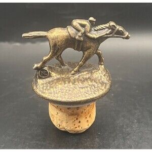 Blantons Bourbon Stopper N Horse Jockey Bottle Topper Collectible Whiskey Cork